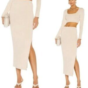 RE ONA Side Split Skirt Set Size Small